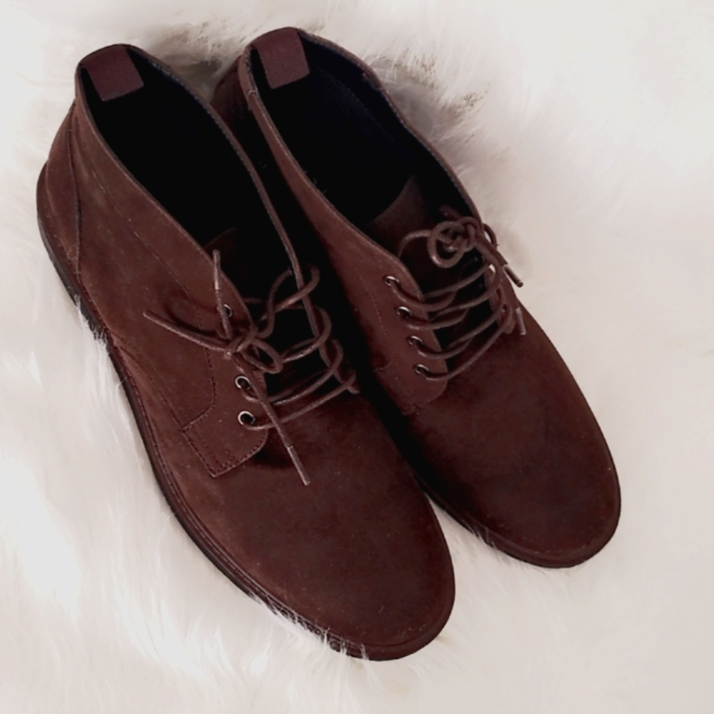 NEW Alfani Aiden Chukka Boot Brown Sueded Men's 12
